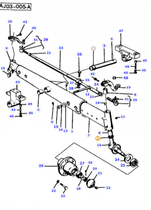 Massey Ferguson - Bearing Thrust - 392060X1 - Farming Parts