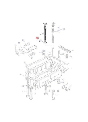 Massey Ferguson - Dipstick - 3641705M1 - Farming Parts