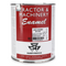 A can labeled "Massey Ferguson - Vintage Red Paint 1lts - 3931996M5" by AGCO, emphasizing the importance of using genuine parts and accessories. This high-quality synthetic paint ensures durability and a perfect finish for your machinery.