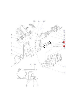 Massey Ferguson - O Ring - 3800445M1 - Farming Parts