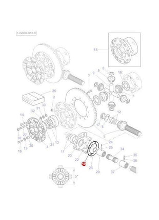 Massey Ferguson - Shim Differential - 3383122M3 - Farming Parts