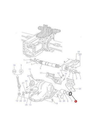 Massey Ferguson - Gasket Lift Shaft - 3382270M1 - Farming Parts