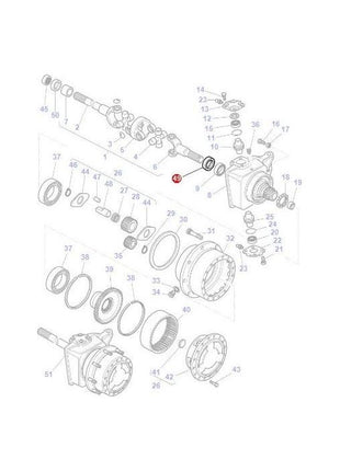 Massey Ferguson - Seal Final Drive - 3785500M1 - Farming Parts