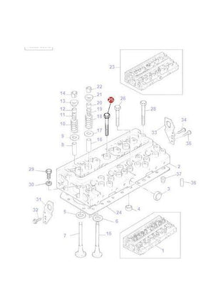 Massey Ferguson - Head Stud - 745663M1 - Farming Parts