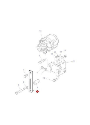 Massey Ferguson - Tensioner - 3785834M2 - Farming Parts