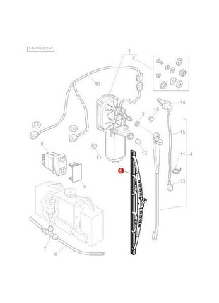 Massey Ferguson - Wiper Blade - 3713195M1 - Farming Parts