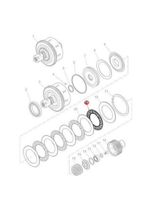 Massey Ferguson - Friction Disc - 3387347M1 - 3387347M2 - Farming Parts