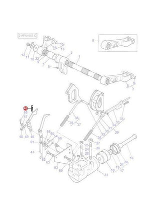 Massey Ferguson - Spring Internal Controls - 898137M1 - Farming Parts