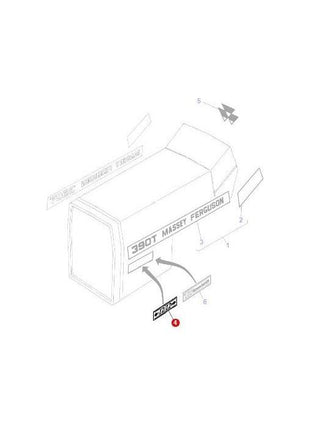 Massey Ferguson - Decal 12x12 - 3698049M2 - Farming Parts