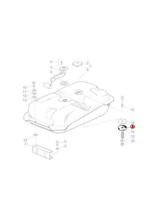 Massey Ferguson - Rubber Washer - 890485M1 - Farming Parts