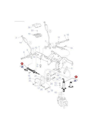 Massey Ferguson - Control Cable - 3713770M2 - Farming Parts