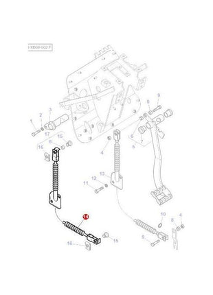 Massey Ferguson - Clutch Cable Hi-Line - 3813542M92 - Farming Parts