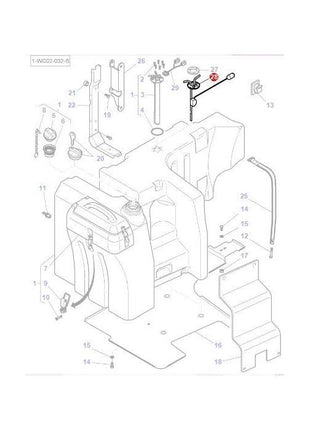 Massey Ferguson - Fuel Sender Unit - 4276588M3 - Farming Parts