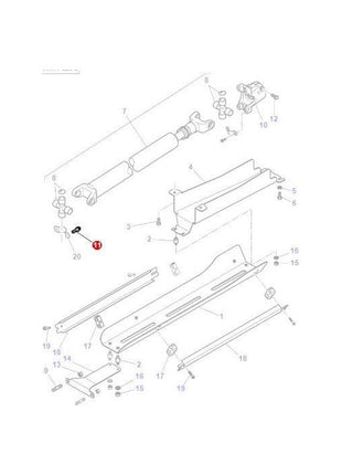 Massey Ferguson - Bolt Carriage - 3783587M1 - Farming Parts