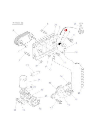 Massey Ferguson - Seal Intercooler Pipe - 4224709M1 - Farming Parts