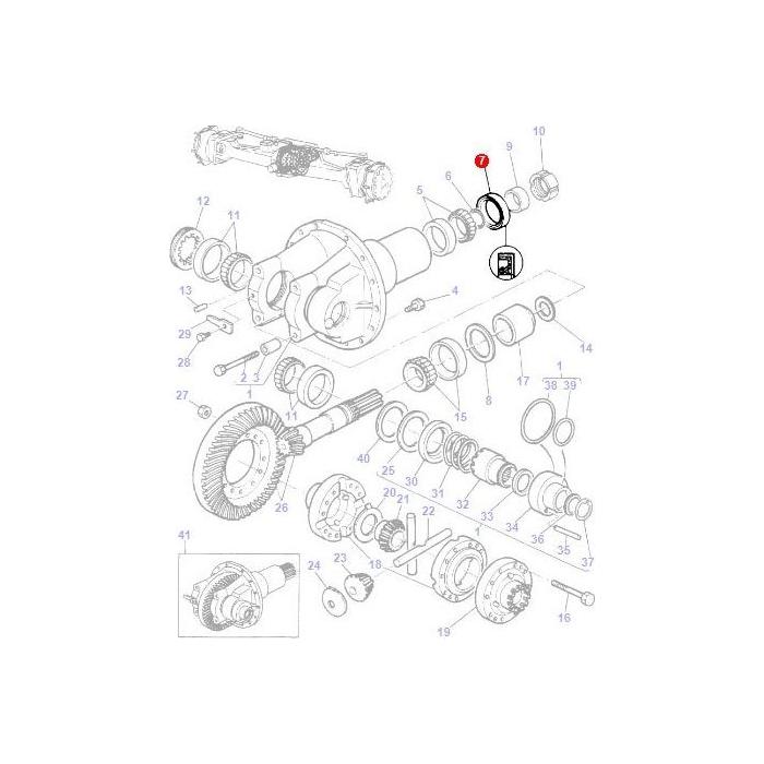 Massey Ferguson - Seal Differential - 3428314M1 - Farming Parts