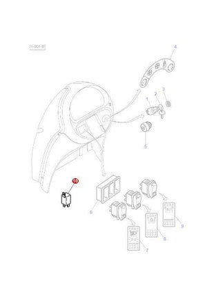 Massey Ferguson - Relay 12v - 25amp - 3615652M1 - Farming Parts