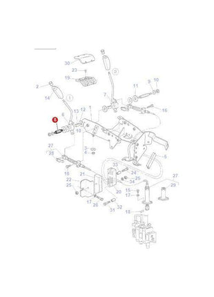 Massey Ferguson - Clevis Pin 53mm - 3712956M3 - Farming Parts