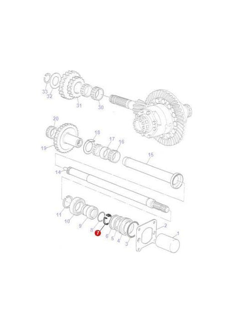 Massey Ferguson - Clip Shaft Retaining - 1662726M3 - Farming Parts