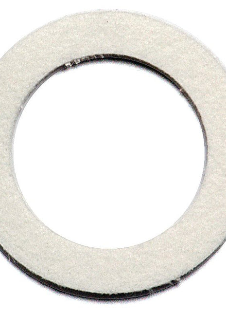 A flat, white washer with a circular hole in the center, commonly used in mechanical and plumbing applications, this versatile component also serves as a Dust Seal in various Landini and Massey Ferguson machinery is known as the Dust Seal - Felt | Sparex Part No. S.40221 by Sparex.