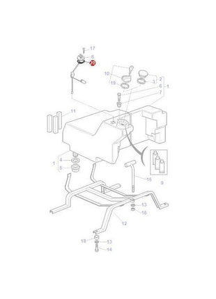 Massey Ferguson - Gasket Sender Unit - 1617869M2 - Farming Parts