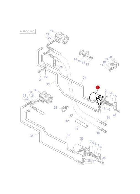 Massey Ferguson - Steering Pump - 3763744M91 - Farming Parts