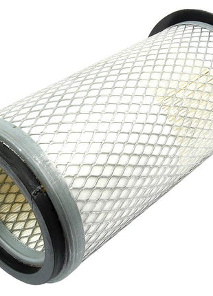 The Sparex Air Filter - Outer, part number S.40549, features a cylindrical design with a metal mesh exterior and black rubber sealing on both ends, making it ideal for use as a Massey Ferguson air filter.