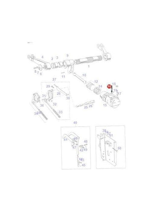 Massey Ferguson - Stud Lift Cylinder - 832712M1 - Farming Parts