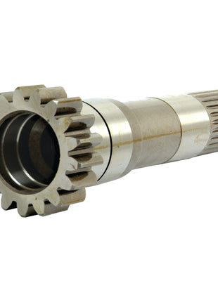 A PTO Input Shaft - S.40775 with multiple teeth and splines, branded by Sparex, featuring grooves along the cylindrical body, positioned against a white background.