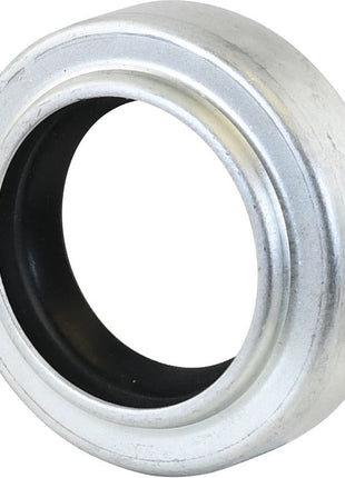 A metal bearing featuring a circular outer ring, a black inner ring, and the Sparex Imperial Rotary Shaft Seal (1 3/4'' x 2 11/16'' x 5/8'' Double Lip), Sparex Part No.S.40806.