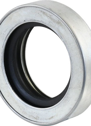 A close-up view of a metal and rubber bearing, featuring a circular design with a hollow center, reminiscent of the Sparex Imperial Rotary Shaft Seal (Part No. S.40806), which is often found in Massey Ferguson machinery.