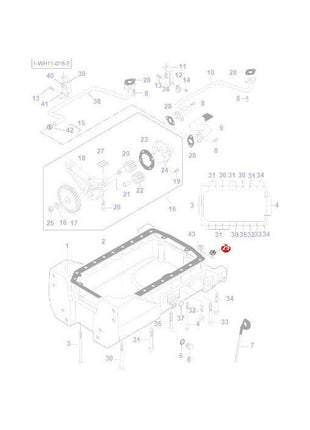 Massey Ferguson - Nut - V504801200 - Farming Parts