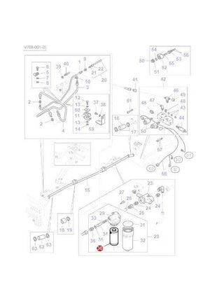 Massey Ferguson - Hydraulic Filter - V20639610 - Farming Parts