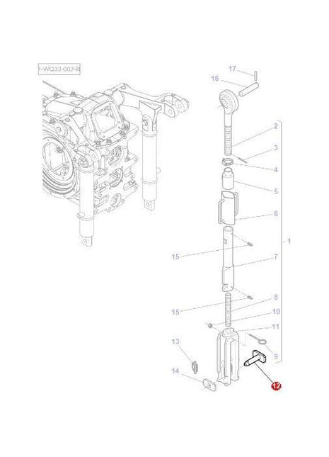 Massey Ferguson - Clevis Pin - 3616232M94 - Farming Parts