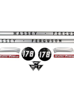 Decal Set - Massey Ferguson 178 | Sparex Part No.S.41184