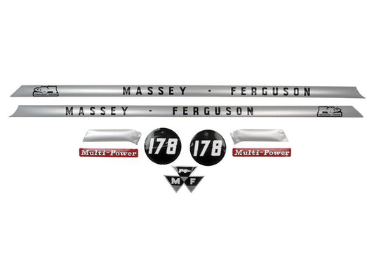 Decal Set - Massey Ferguson 178 | Sparex Part No.S.41184
