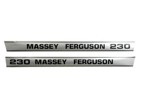 Decal Set - Massey Ferguson 230 | Sparex Part No.S.41187