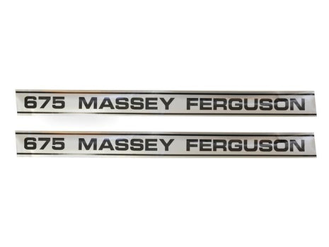 Decal Set - Massey Ferguson 675 | Sparex Part No.S.41199