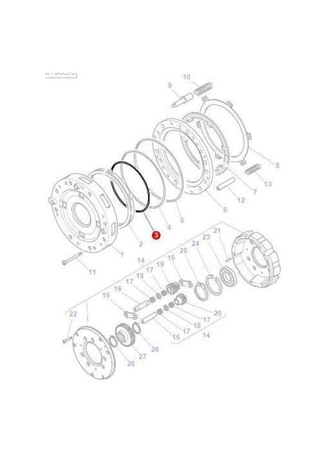 Massey Ferguson - O Ring Power Shuttle - 3790324M1 - Farming Parts