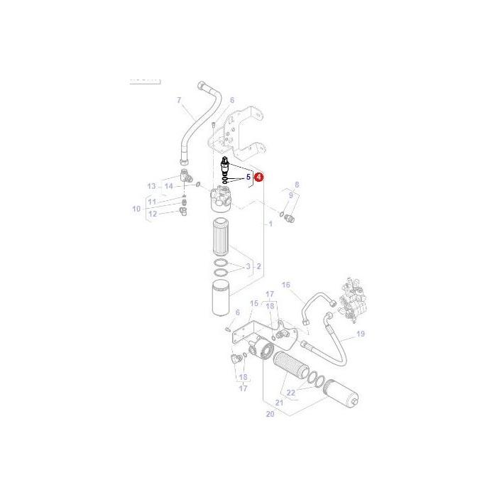 Massey Ferguson - Filter Switch - 4312617M2 - 4368842M1 - Farming Parts