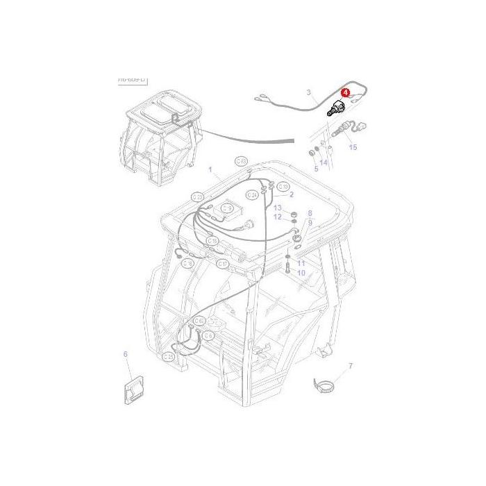 Massey Ferguson - Switch Indirect - 3909718M1 - Farming Parts