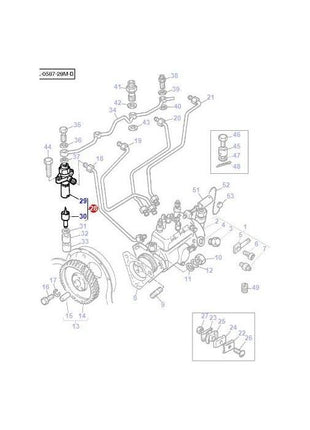 Massey Ferguson - Injector - 1447228M91 - Farming Parts