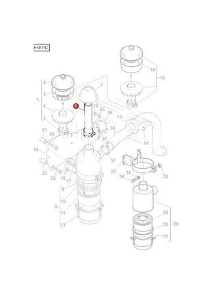 Massey Ferguson - Tube - 3821793M91 - Farming Parts