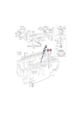 Massey Ferguson - Dipstick - 31786412 - 3641857M1 - Farming Parts