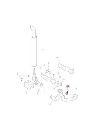 Massey Ferguson - Exhaust Clamp - 3780862M1 - Farming Parts