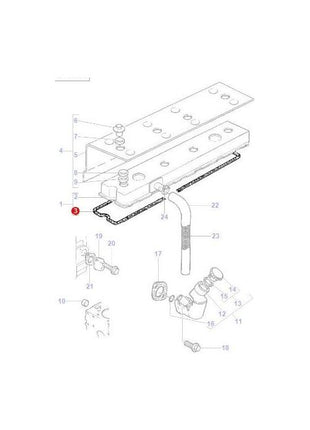 Massey Ferguson - Rocker Cover Gasket - 4224398M1 - Farming Parts