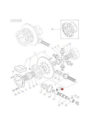 Massey Ferguson - Roll Pin Differential - 339249X1 - Farming Parts