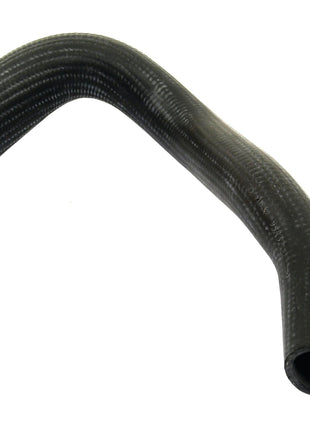 A bottom hose with a curved black rubber design and textured surface, ideal for Massey Ferguson machinery. Its inner diameter ranges from 30mm at the smaller end to 40mm at the bigger end. For a reliable fit, consider securing it with the Hose clip from Sparex S.4331. Product: Bottom Hose (Sparex Part No.S.41839).