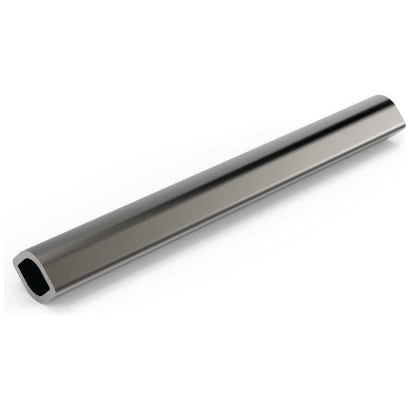 A 3-meter Sparex PTO Tube with a lemon profile and an oval cross-section, elongated and silver-colored, positioned diagonally from top left to bottom right against a white background.