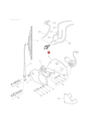 Massey Ferguson - Jet Windscreen Wash - 3389664M1 - Farming Parts